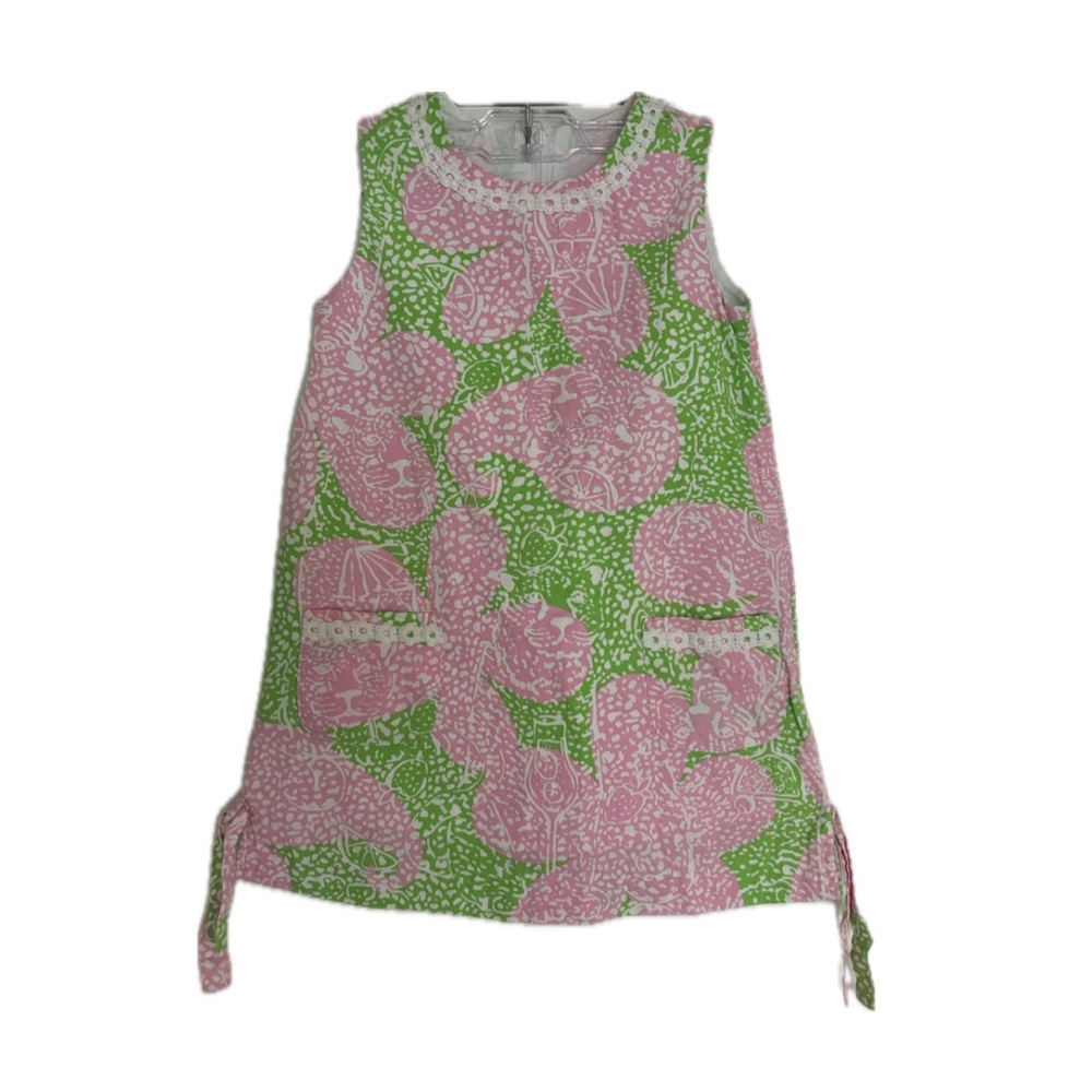 Lilly Pulitzer Pink and Green Kids Dress